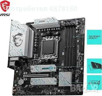 Дъно Msi B650+wifi  и процесор ryzen 7 8700g