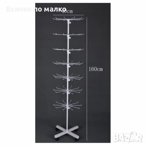 Метален въртящ се стелаж, снимка 2 - Стелажи и щандове - 56723997