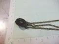 Брошка стара двойна с верижки, снимка 6
