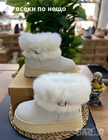UGG Зимни Дамски Боти С Пух Платформа И Декоративна Каишка - Различни Цветове Код SEM-1138