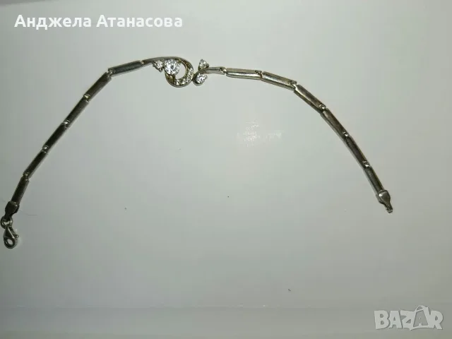 Елегантна сребърна гривна, снимка 2 - Гривни - 56706613