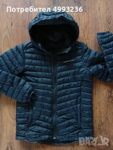 Peak Performance - черно пухено яке р-р 160см S/M, снимка 3 - Якета - 56712031