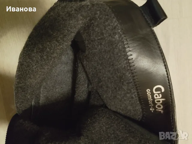 Черни кубинки Gabor,естественна кожа., снимка 6 - Дамски боти - 56744308