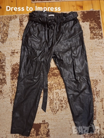 кожен сет яке и панталон XL, снимка 2 - Якета - 56561183