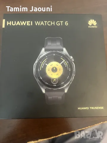 Huawei Watch GT 6, 46mm, черен, нов, неизползван