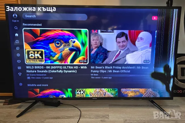 Smart TV Samsung 48" с дефект, снимка 2 - Телевизори - 56706728