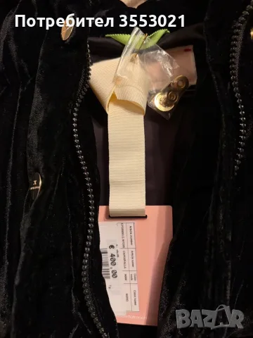 Оригинално велурено яке на Elisabetta Franchi, снимка 2 - Якета - 56585705
