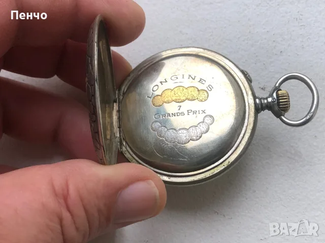 стар джобен часовник "LONGINES", снимка 6 - Антикварни и старинни предмети - 50407571