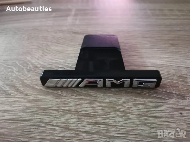 Мерцедес Бенц Mercedes Benz AMG сребриста емблема за решетка