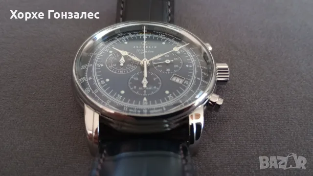 Zeppelin Chronograph Alarm 43mm , снимка 2 - Мъжки - 56717825
