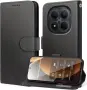 Кожен Калъф Тип Тефтер за Xiaomi Poco M8 5G - Черен, снимка 2