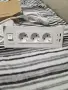 Разклонител с USB и USB-C – бял и черен, снимка 1