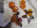 кехлибар. брошка. копчета от кехлибар.amber., снимка 17