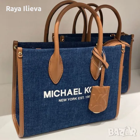 Michael Коrs чанта в син деним , снимка 3 - Чанти - 56708780