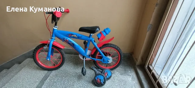 Детски велосипед Huffy - 14", Spiderman, снимка 3 - Детски велосипеди, триколки и коли - 56564789
