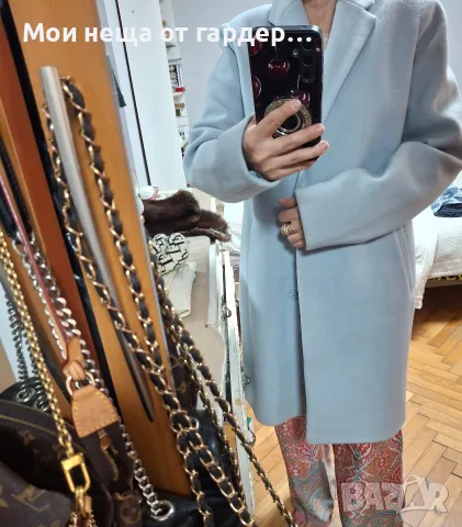 Палто небесно син нюанс Reserved .rS , снимка 6 - Палта, манта - 56569227