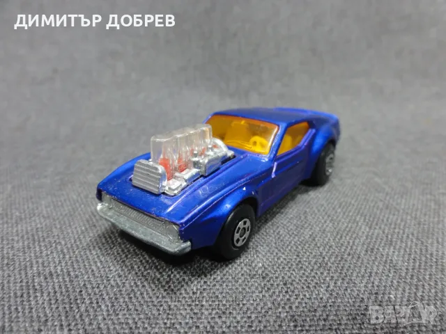 СТАРА РЕТРО МЕТАЛНА КОЛИЧКА MUSTANG PISTON POPPER MATCHBOX ROLAMATICS ENGLAND