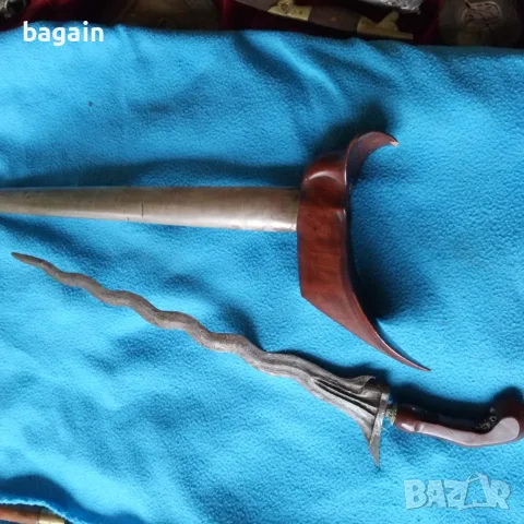 Крис със сребърна кания., снимка 6 - Антикварни и старинни предмети - 56707473