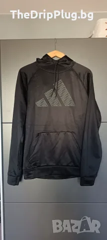 Adidas суичър размер S черен отличен худи