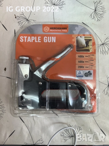 Ръчен такер Werckmann Professional Tools + 1000 скоби