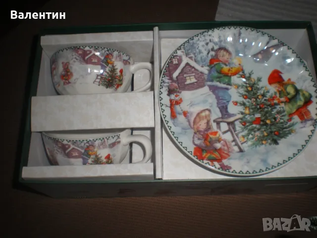 Коледен сервиз в подаръчна кутия, снимка 3 - Сервизи - 56620083