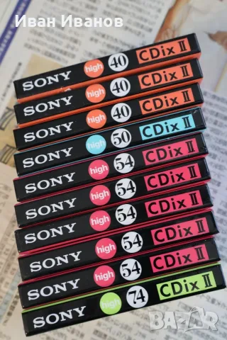 SONY CDix II хром японски аудиокасети, снимка 2 - Аудио касети - 56731952