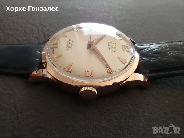 Olma automatic 18k, 33mm, снимка 4 - Мъжки - 56727783