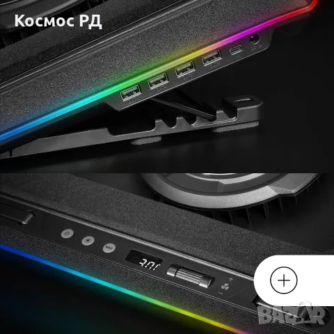 Охлаждаща постаква за лаптоп Mars Gaming MNBCULTRA, снимка 3 - Лаптоп аксесоари - 56649628