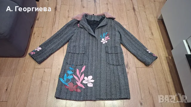 Уникално палто с вълна, снимка 2 - Палта, манта - 56655898