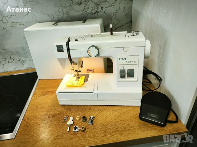 Шевна машина PFAFF Hobby 301. Машината е преминала пълна техническа проф