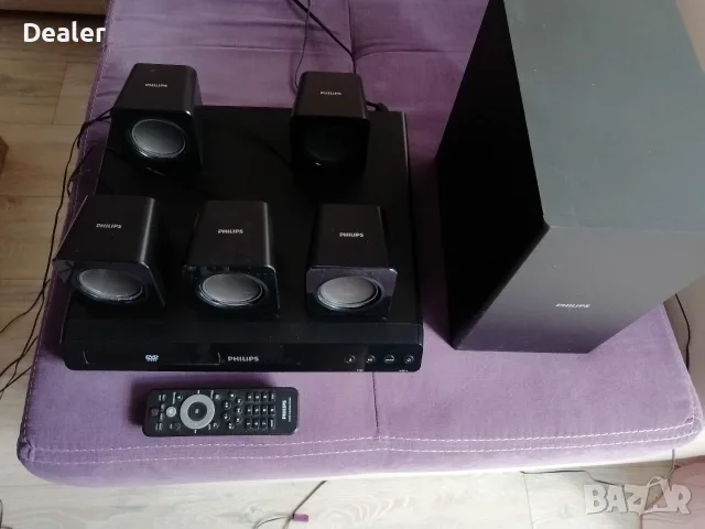 Домашно кино Philips 5.1 300W, снимка 7 - Плейъри, домашно кино, прожектори - 56706453
