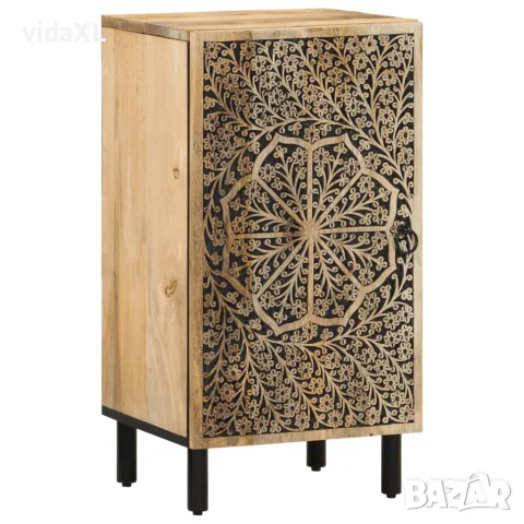 vidaXL Страничен шкаф 40x33x75 см манго масивно дърво