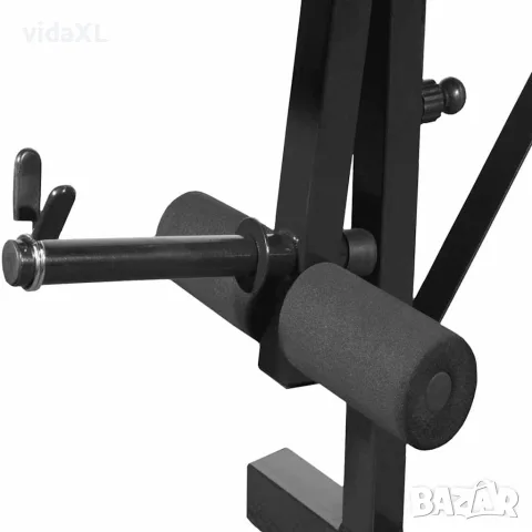 vidaXL Теглова пейка черна, снимка 2 - Фитнес уреди - 56148306