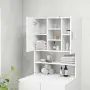 vidaXL Шкаф за пералня, бял, снимка 4