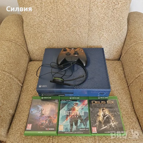 Лимитиран син XBOX ONE 1TB Forza Horizon6 + лимитиран контролер и 3 игри, PS4 PS5 PlayStation