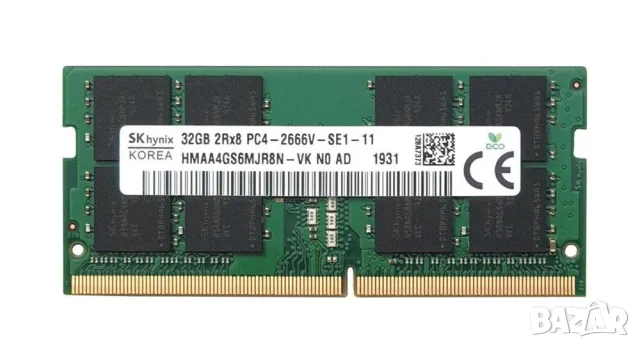 Hynix 32GB DDR4 2666MHz 2Rx8 SO-DIMM RAM памет за лаптоп