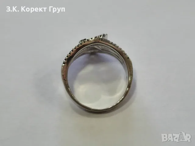 Сребърен пръстен 925 / 4,60 гр., снимка 7 - Пръстени - 56593161