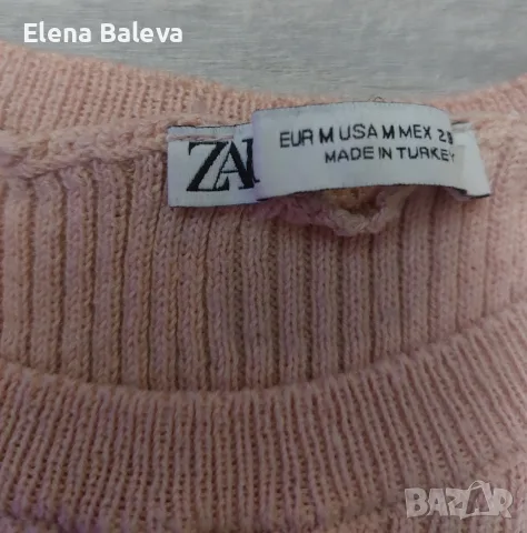плетиво ZARA -блуза , снимка 2 - Блузи с дълъг ръкав и пуловери - 56609592