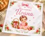 Кърпа за бебешка погача / месал за момиче, снимка 6