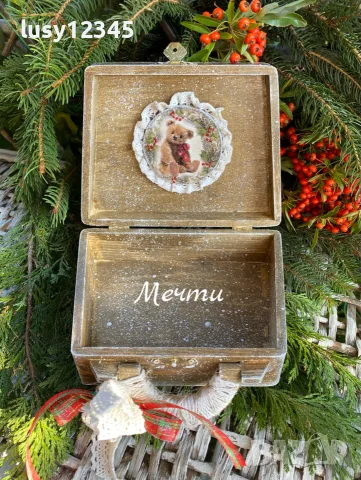 Кутия чантичка-Коледно мече! 🧸🎄✨, снимка 4 - Коледни подаръци - 56646005