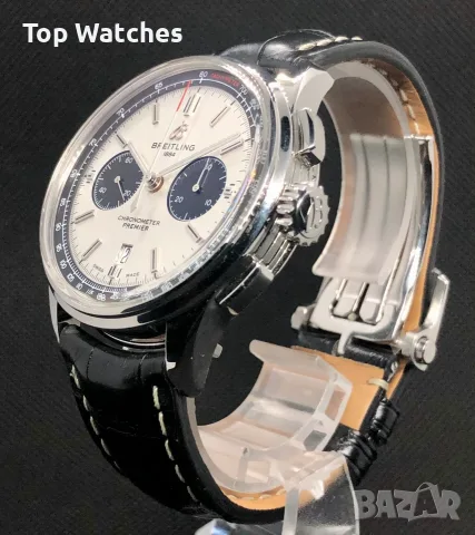 Breitling Premier Chronograph "Panda" 42mm Steel, снимка 11 - Мъжки - 56617193