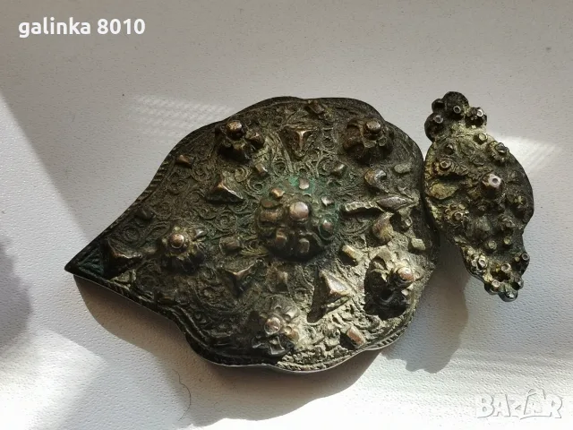Стара пафта половинка, снимка 2 - Антикварни и старинни предмети - 56653601