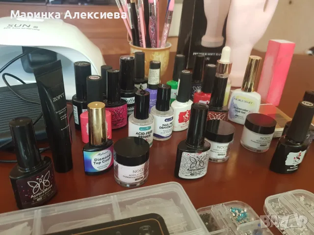 Печка за гел лак комплект, снимка 3 - Продукти за маникюр - 56633934