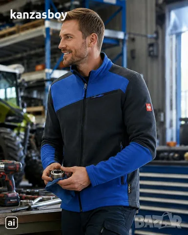 engelbert strauss fleece jacke e s motion 2020 - мъжко поларено горнище Л