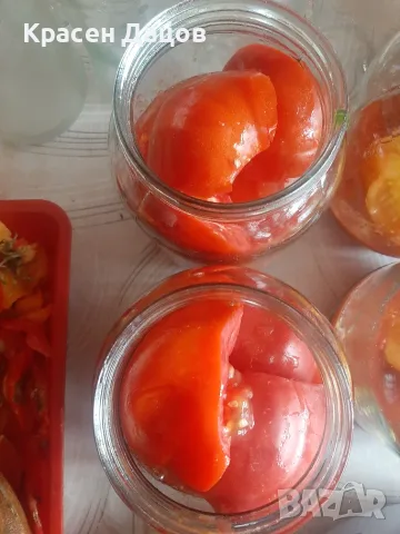 Цели домати в буркани , снимка 5 - Домашни продукти - 56729609