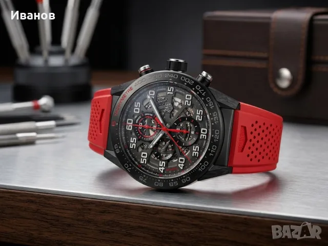 tag heuer 45мм     ., снимка 2 - Мъжки - 56578382