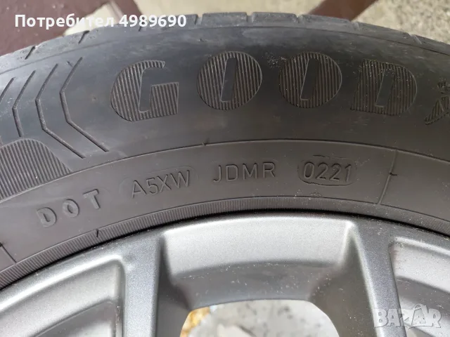 4 бр. летни гуми Goodyear 2021, снимка 3 - Гуми и джанти - 56645247