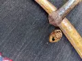 Стар османски нож с позлата , снимка 12