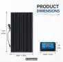 Соларен панел и контролер 100w, снимка 6