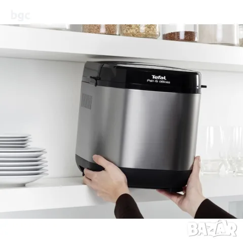 Хлебопекарна Tefal Pain & Délices PF240E38 , 700 W, 1000 гр, 20 програми, Черна/Сребриста